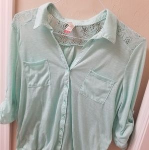 Mint Green Blouse